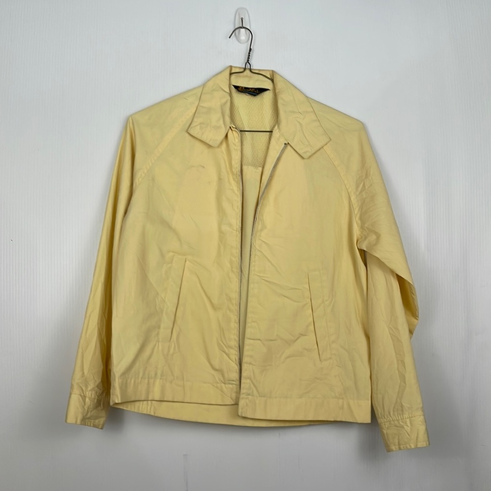 Vintage 70s Yellow Golf Jacket